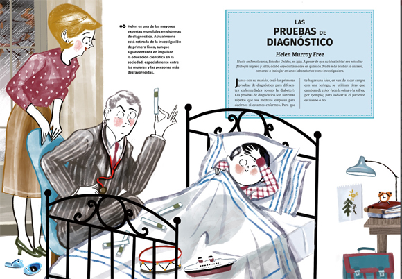 Ilustración de Inventoras y sus inventos