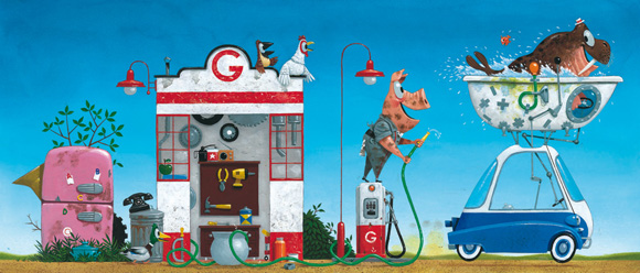 Ilustración de El garaje de Gus