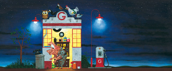 Ilustración de El garaje de Gus