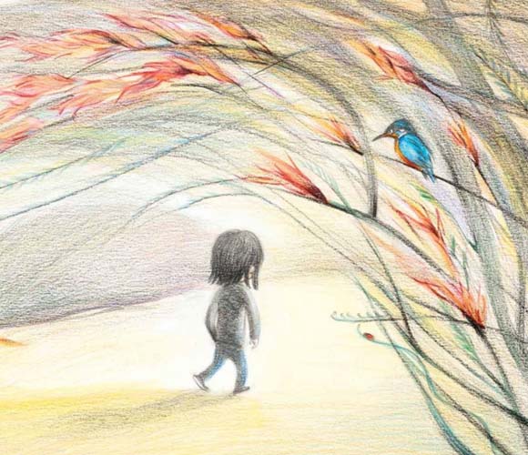 Ilustración de Payasa en el parque