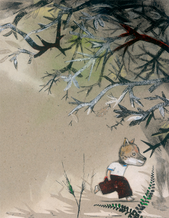 Ilustración de ¿Te da miedo el bosque, Papá Lobo?