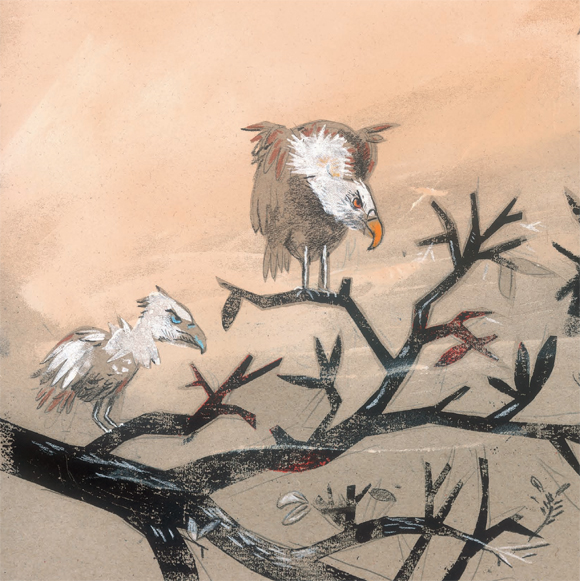 Ilustración de ¿Te da miedo el bosque, Papá Lobo?