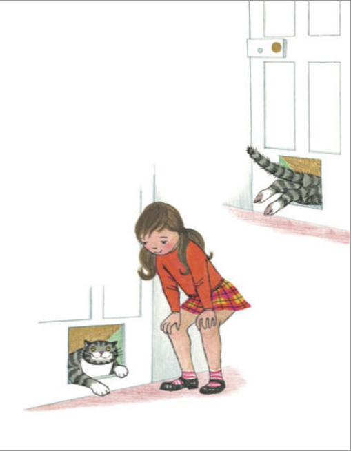 Ilustración de MOG, la gata despistada
