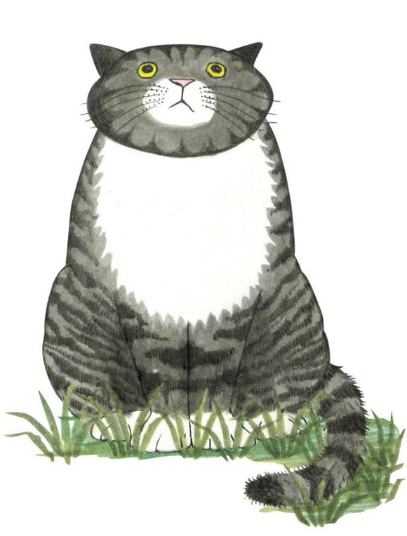 Ilustración de MOG, la gata despistada
