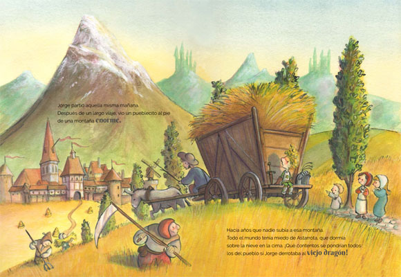 Ilustración de El pequeño Jorge y el dragón