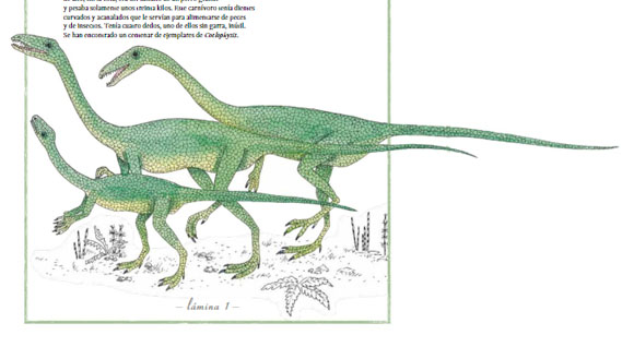 Ilustración de Inventario ilustrado de dinosaurios