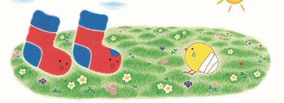 Ilustración de Bocchi + Pocchi y el pájaro