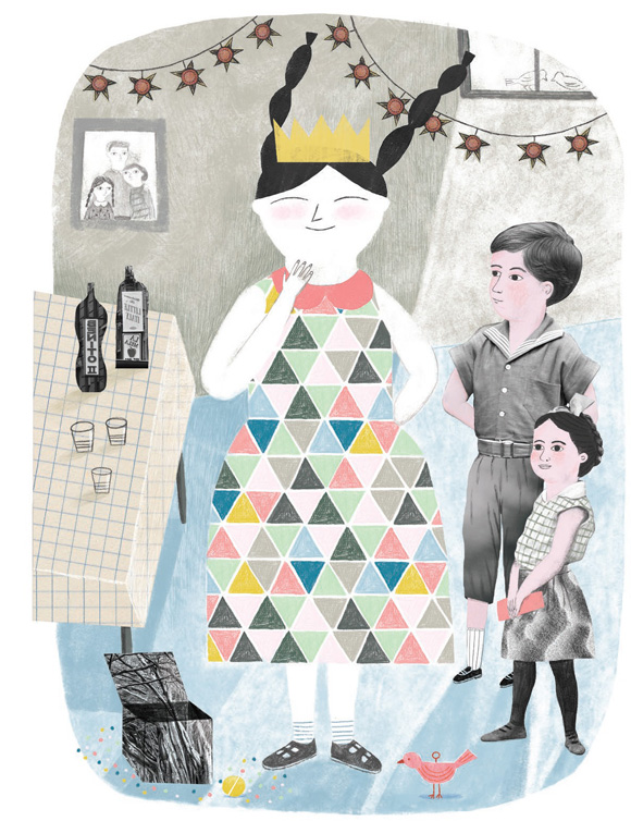Ilustración de Vestido nuevo