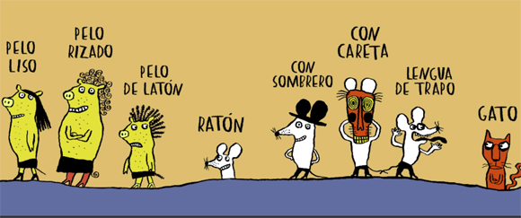 Ilustración de Uno, dos, tres. ¿Qué ves?