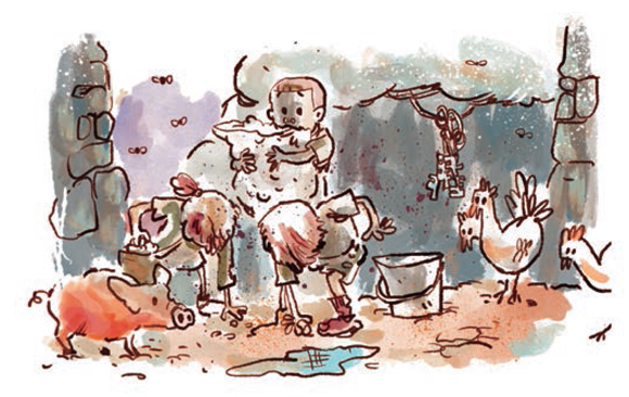 Ilustración de Elio. Una historia animatográfica