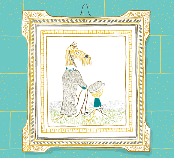 Ilustración de Un gran perro