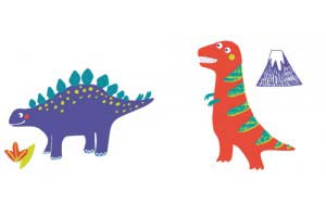 Ilustración de Mi primer libro de dinosaurios