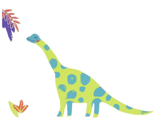 Ilustración de Mi primer libro de dinosaurios