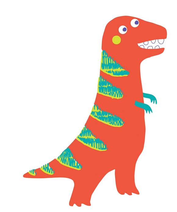Ilustración de Mi primer libro de dinosaurios