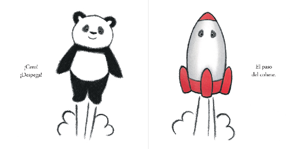 Ilustración de Samba Panda con osito