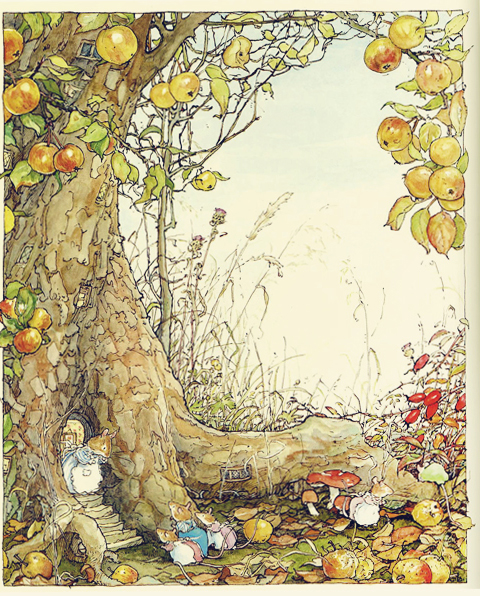 Ilustración de Cuento de otoño