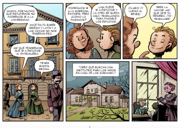 Ilustración de Marie Curie