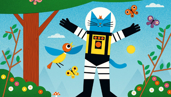 Ilustración de El Profesor Astro Cat y La Odisea del Cuerpo Humano