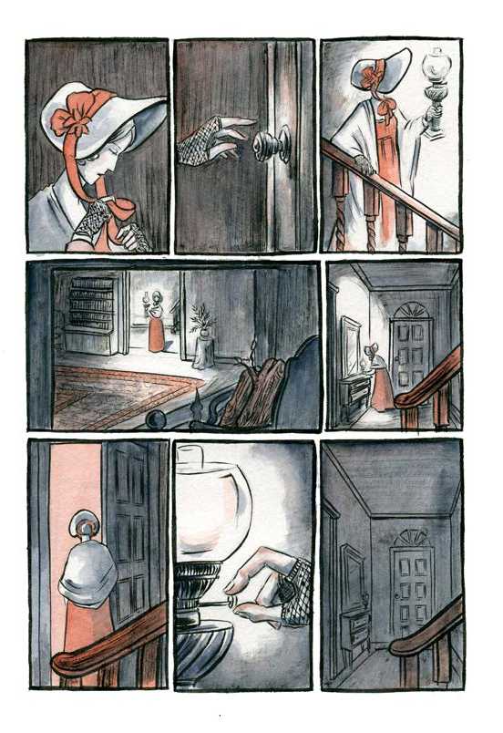 Ilustración de Mary Shelley. La muerte del monstruo