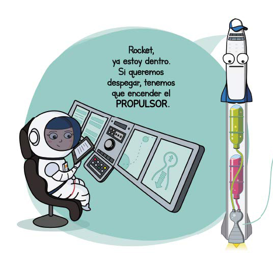 Ilustración de Astronáutica