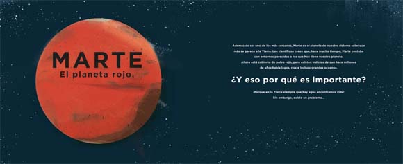 Ilustración de CURIOSITY. La historia de un robot explorador de Marte