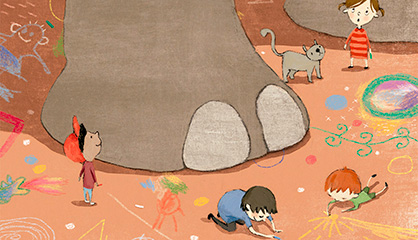 Ilustración de Arturo y el elefante sin memoria