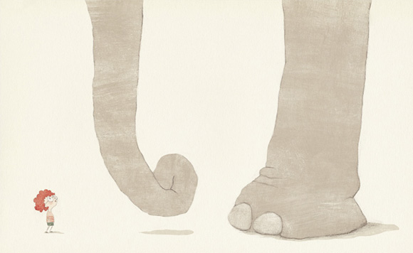 Ilustración de Arturo y el elefante sin memoria
