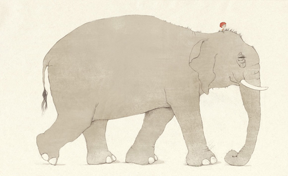 Ilustración de Arturo y el elefante sin memoria