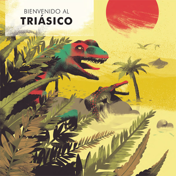 Ilustración de La era de los dinosaurios