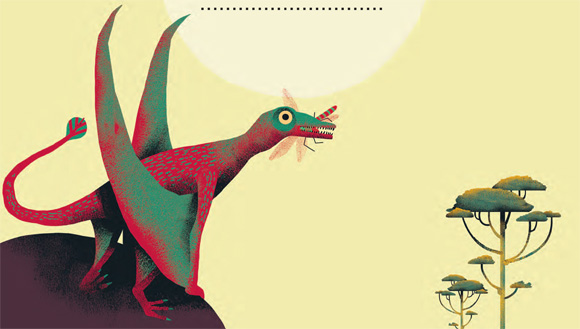 Ilustración de La era de los dinosaurios
