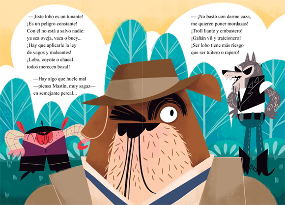 Ilustración de El otro cuento del lobo
