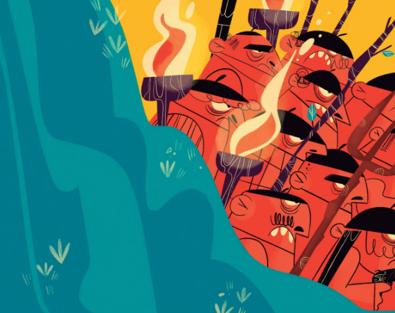 Ilustración de El otro cuento del lobo