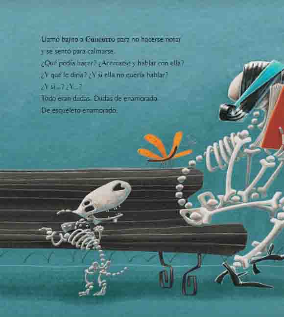 Ilustración de El esqueleto coqueto