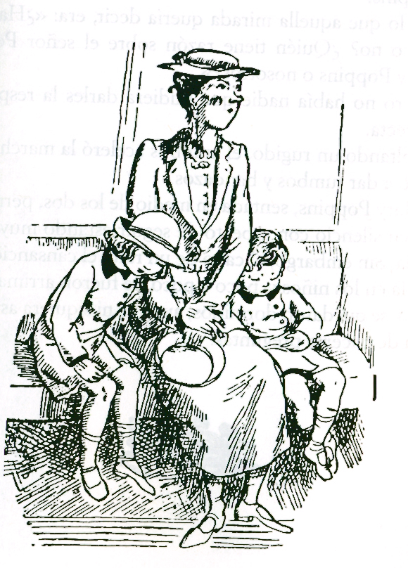 Ilustración de Mary Poppins. Vuelve Mary Poppins