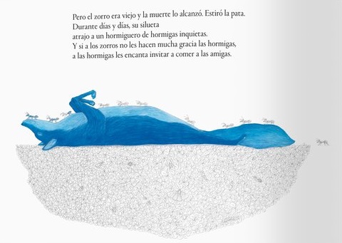 Ilustración de De una pequeña mosca azul