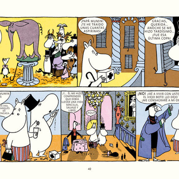 Ilustración de Los Mumin en la Riviera