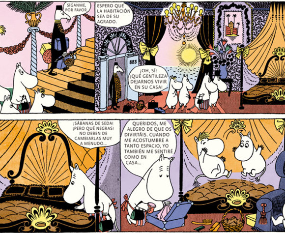 Ilustración de Los Mumin en la Riviera