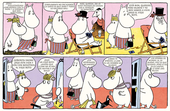 Ilustración de Los Mumin en la Riviera