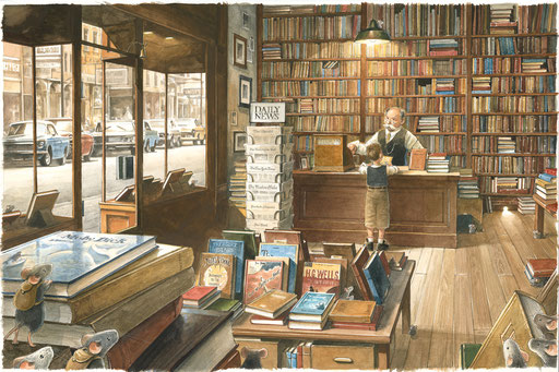 Ilustración de EDISON. Dos ratones en busca de un tesoro