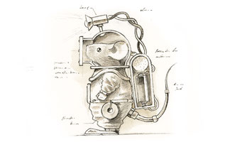 Ilustración de EDISON. Dos ratones en busca de un tesoro