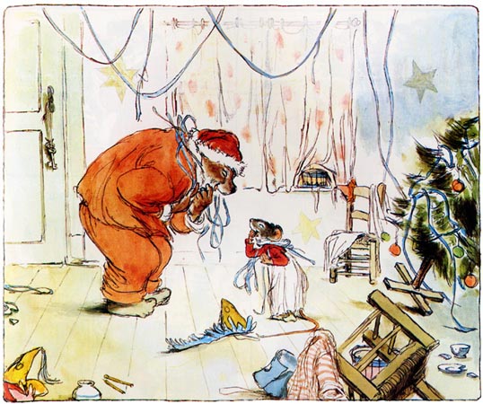 Ilustración de La Navidad de Ernesto y Celestina