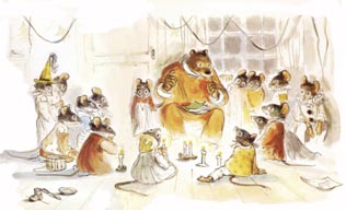 Ilustración de La Navidad de Ernesto y Celestina