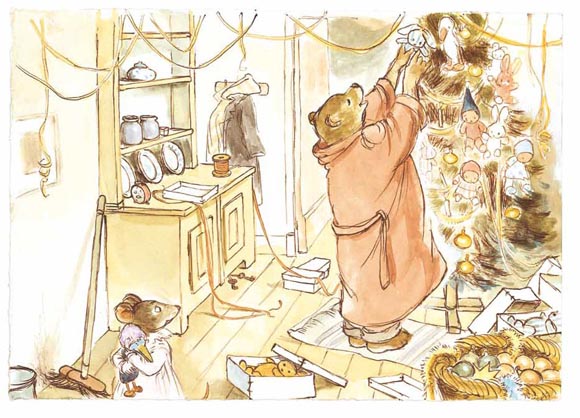 Ilustración de La Navidad de Ernesto y Celestina