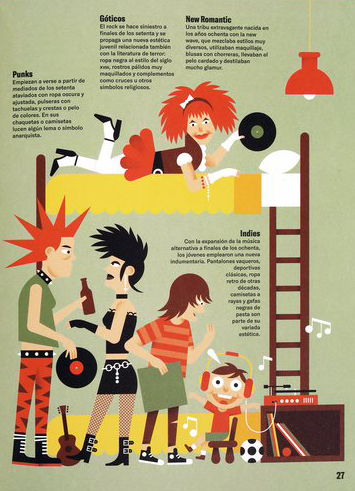 Ilustración de Historia ilustrada del rock