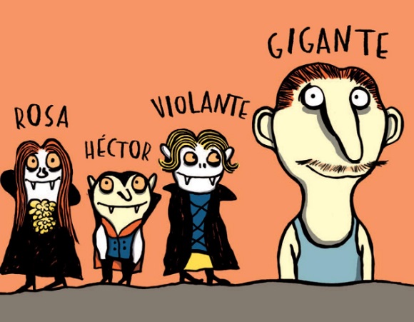 Ilustración de Uno Dos Tres Vampiro es