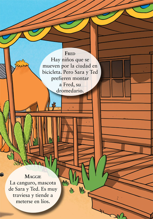 Ilustración de Sara & Ted, detectives. El enigma de la Hamburguesa Gigante