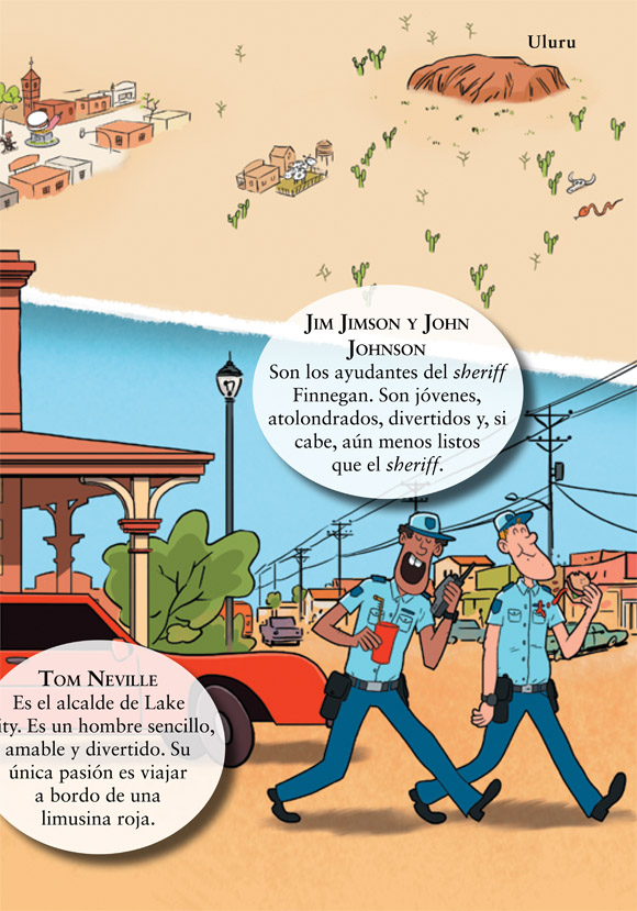 Ilustración de Sara & Ted, detectives. El enigma de la Hamburguesa Gigante