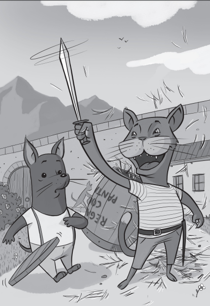 Ilustración de Ikatú y la ciudad enarbolada