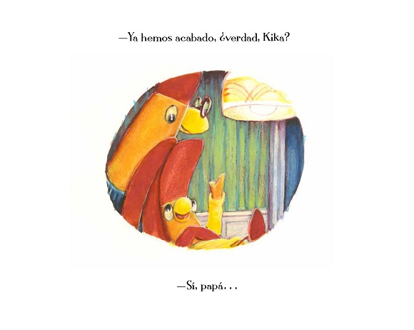 Ilustración de La gallinita Kika y el elefante sorpresa