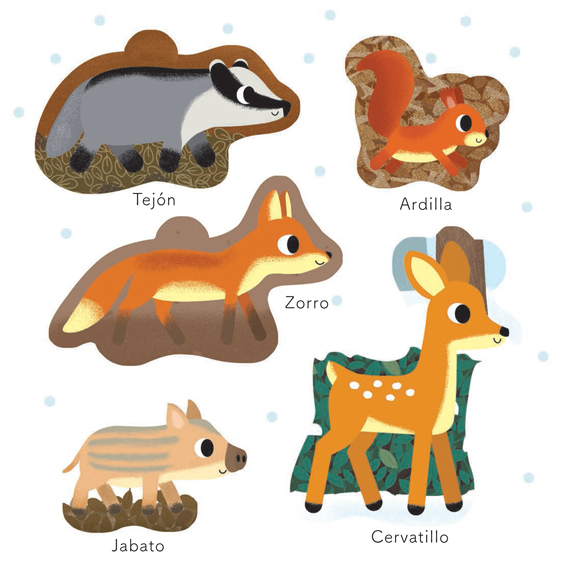 Ilustración de ¿Quién se esconde... en el bosque?